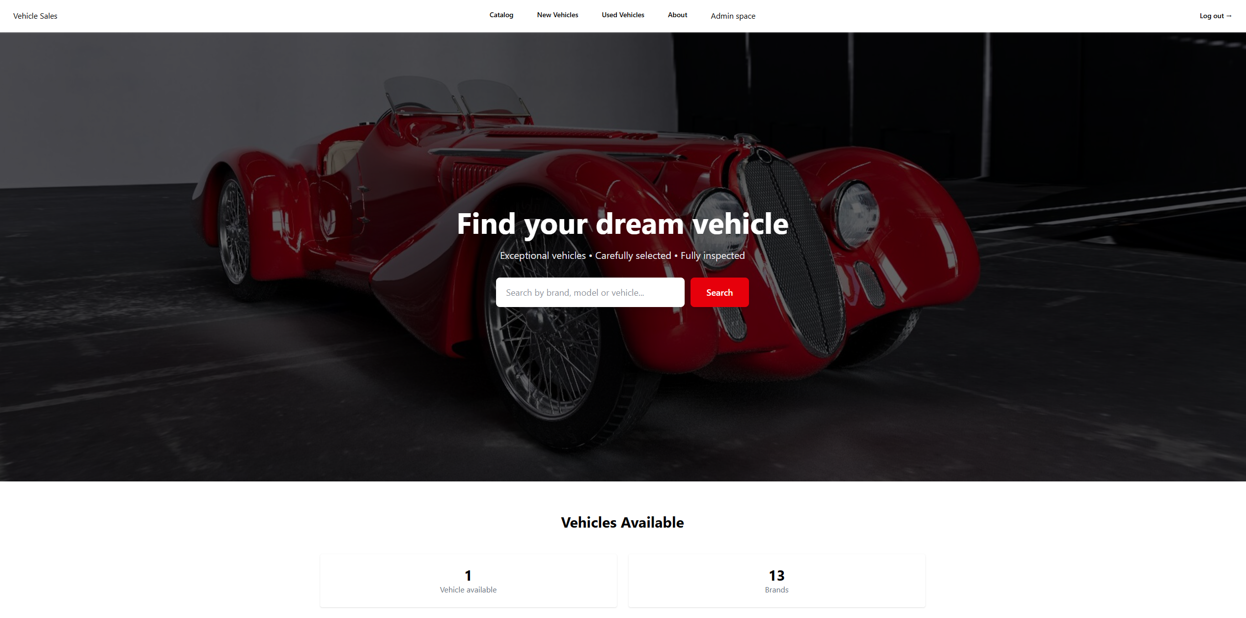 Vehicle Sales Management — aperçu